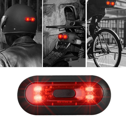 Luz de advertencia para casco de motocicleta, recargable por USB, resistente al agua, luz trasera, 4 cuentas, modelo B de 4 cuentas, 10 cuentas