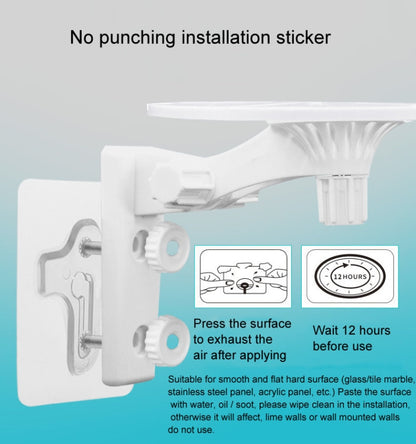 Punch-free Plastic Bracket for Surveillance Swing-head Cameras, For Swing-head Cameras