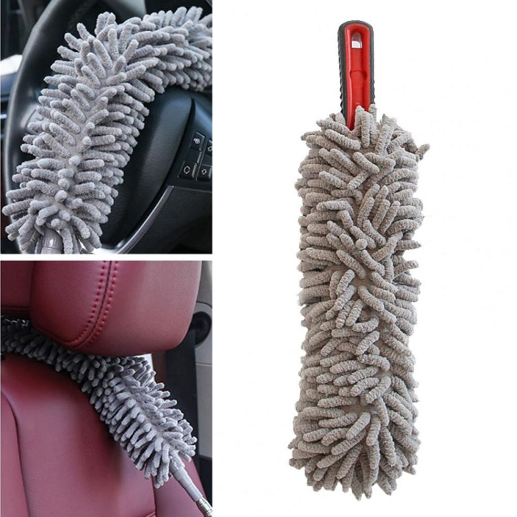 2 PCS Car Cleaning Chenille Long Handle Round Car Wash Duster, 39cm
