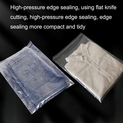 100 PCS / Set PE Clothing Packaging Bag Transparent Self-Stick Bag Jewelry Plastic Sealed Bag, Size: