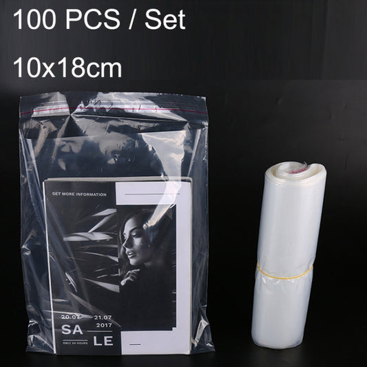 100 piezas/juego de bolsas de embalaje de ropa de PE, bolsas autoadhesivas transparentes, bolsas selladas de plástico para joyería, tamaño: 10 x 15 cm, 10 x 18 cm, 12 x 28 cm, 13 x 18 cm, 16 x 25 cm, 18 x 28 cm, 20 x 25 cm, 20 x 30 cm, 22 x 34 cm, 25 x 30 cm, 25 x 35 cm, 25 x 40 cm, 25 x 45 cm, 28 x 36 cm, 28 x 40 cm, 28 x 42 cm, 28 x 45 cm...