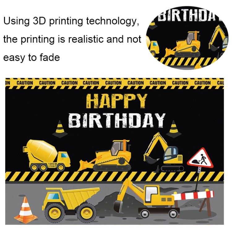 1.5m x 1m  Construction Vehicle Series Happy Birthday Photography Background Cloth, 1.5m x 1m (MSD00212), 1.5m x 1m (Mdn08682), 1.5m x 1m  (Mdm07372), 1.5m x 1m (Mdm07792), 1.5m x 1m (Mdn09841), 1.5m x 1m (Mdn09936), 1.5m x 1m (Mdv00452)               ...
