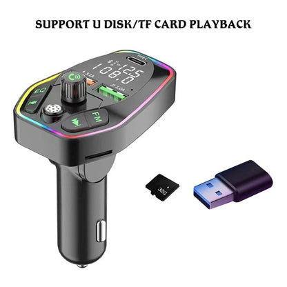 Car Bluetooth MP3 With TYPE-C Port PD Charging FM Transmitter, Q9, Q10