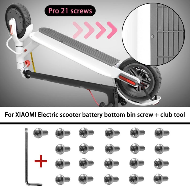 21 PCS/Set For Xiaomi Mijia M365 Pro Battery Compartment Screws, 21pcs/set Screws
