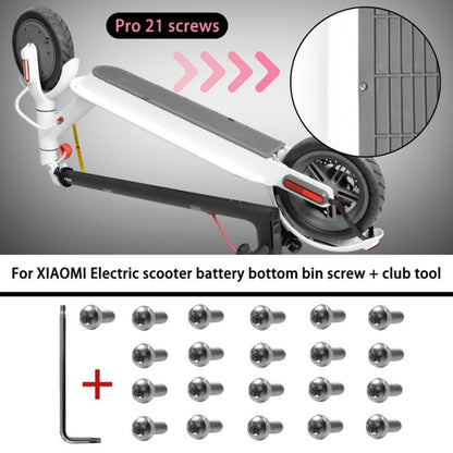 21 PCS/Set For Xiaomi Mijia M365 Pro Battery Compartment Screws, 21pcs/set Screws