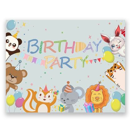 Décoration de fond de fête d'anniversaire en tissu, 90x70cm, 125x100cm
