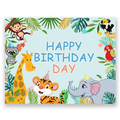Décoration de fond de fête d'anniversaire en tissu, 90x70cm, 125x100cm