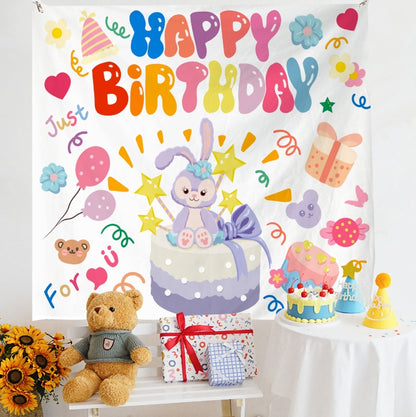 Birthday Layout Hanging Cloth Children Photo Wall Cloth, 150x180cm Velvet, 150x200cm Velvet, 150x230cm Velvet, 180x200cm Velvet