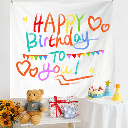 Birthday Layout Hanging Cloth Children Photo Wall Cloth, 150x180cm Velvet, 150x200cm Velvet, 150x230cm Velvet, 180x200cm Velvet