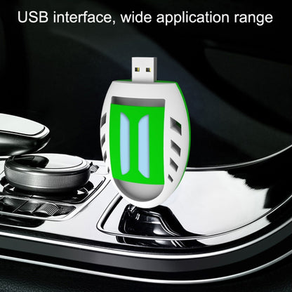 Y321 Répulsif anti-moustiques portatif USB pour la maison et la voiture, Anti-moustiques jaune + vert