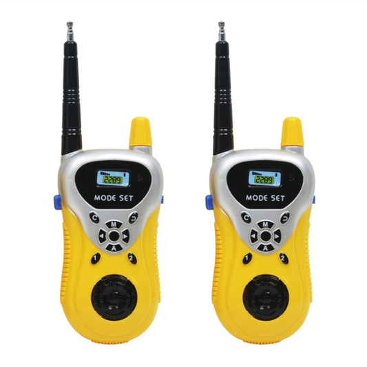2289 1 Pair Children Mini Walkie Talkie Toys Wireless Talking Outdoor Interactive Toys, Yellow, Green