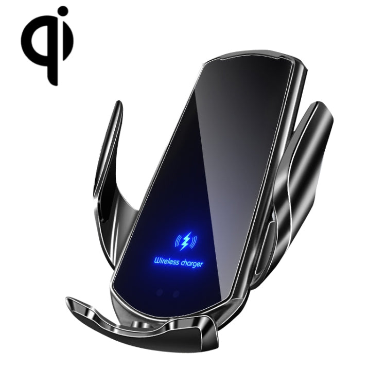 Q3 Infrared Induction Magnetic Car Wireless Charging Phone Bracket with Micro USB + 8 Pin + Type-C / USB-C Magnetic Connector