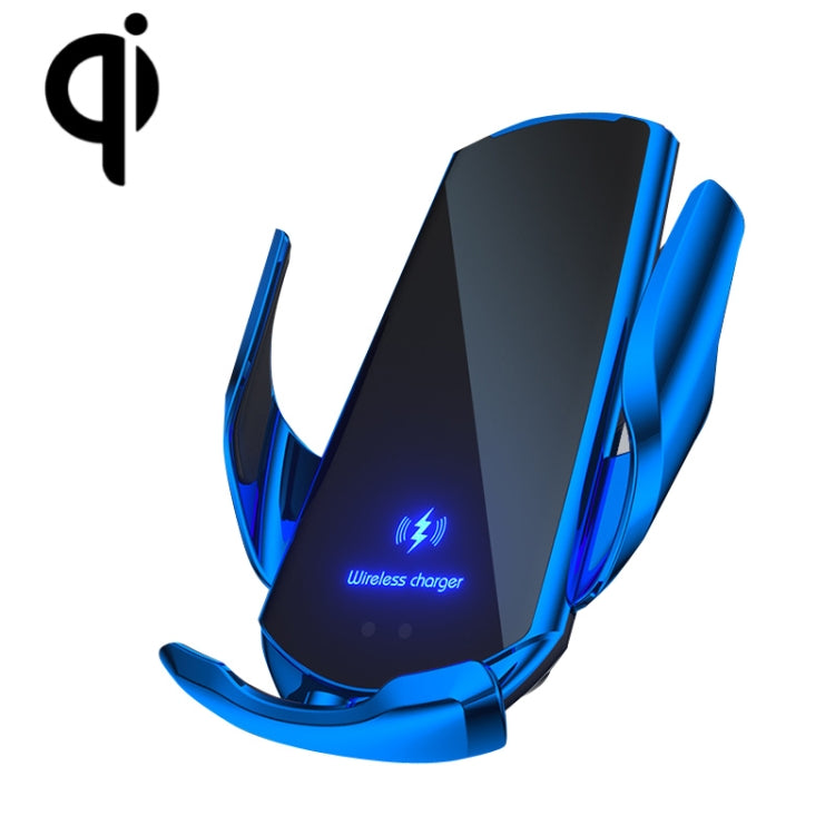 Q3 Infrared Induction Magnetic Car Wireless Charging Phone Bracket with Micro USB + 8 Pin + Type-C / USB-C Magnetic Connector
