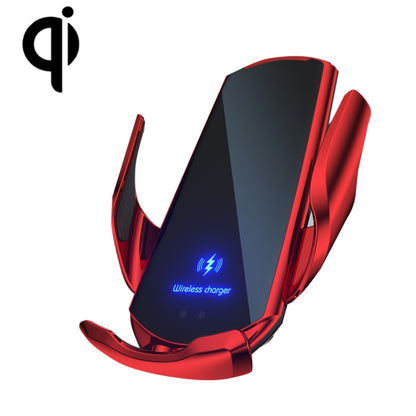 Q3 Infrared Induction Magnetic Car Wireless Charging Phone Bracket with Micro USB + 8 Pin + Type-C / USB-C Magnetic Connector