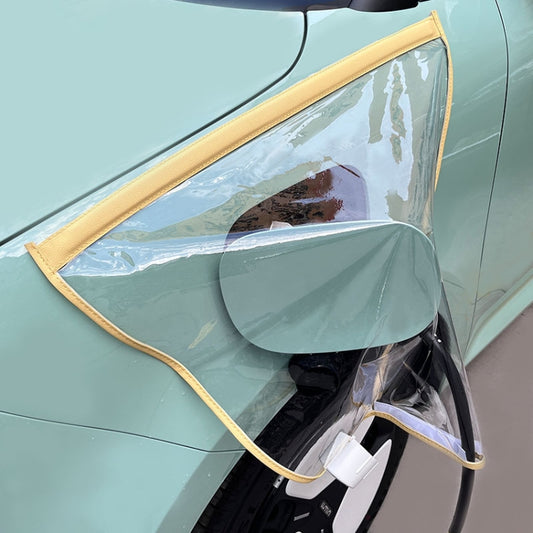 Housse de pluie magnétique transparente pour port de recharge de véhicule électrique, Housse de pluie noire, Housse de pluie verte transparente, Housse de pluie jaune, Housse de pluie bleue, Housse de pluie rose, Housse de pluie blanche