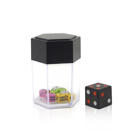 Dés Explosifs - Tours de Magie Faciles pour Enfants - Accessoire de Magie - Jouet Amusant et Original. Dés Explosifs Noir et Blanc.