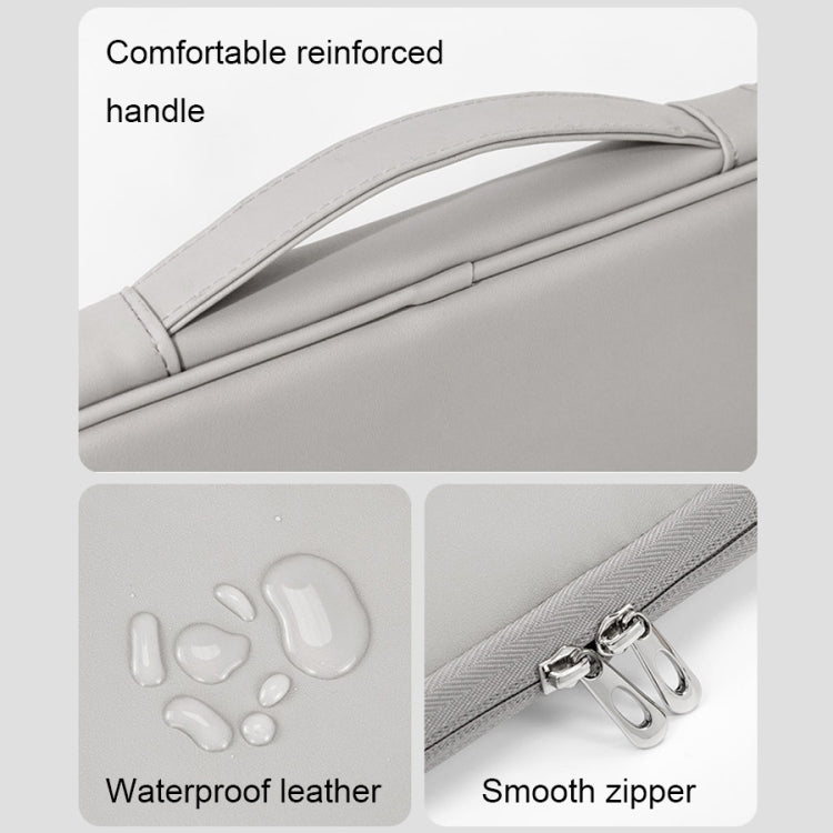 Baona BN-Q015 Leather Waterproof Shock Absorbing Handheld Tablet Bag, 10.9 inches, 12.9 inches