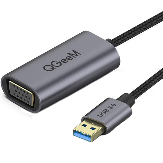 QGeeM QG-UA07-A USB 3.0 to VGA High Speed Transfer Multi-Display Video Converter, USB 3.0 to VGA