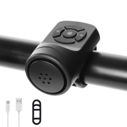 Bicycle 120db Electric Bell 4 Modes Rechargeable Cycling Anti-theft Alarm Horn, 120db
