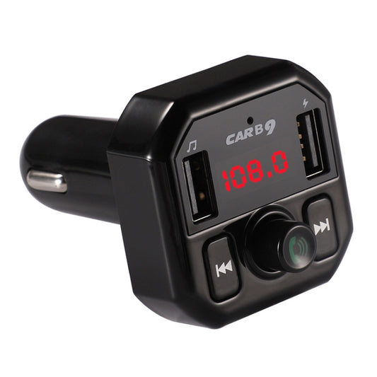 Chargeur de voiture Bluetooth B9 avec double port USB, affichage numérique intelligent et fonction d'appel mains libres
