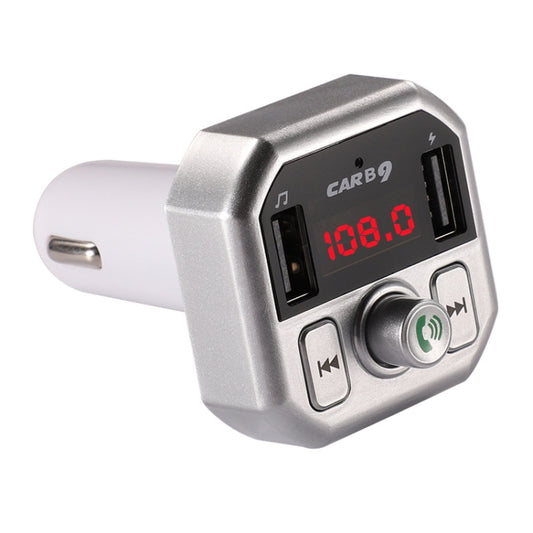Chargeur de voiture Bluetooth B9 avec double port USB, affichage numérique intelligent et fonction d'appel mains libres