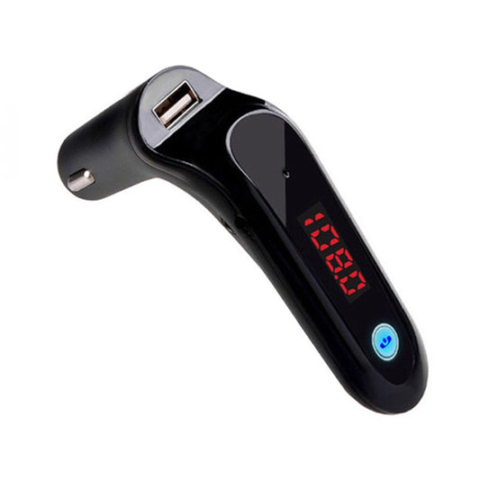 Chargeur de voiture avec lecteur de musique et fonction d'appel S7 Smart Digital Display, S7 Noir, S7 Argent