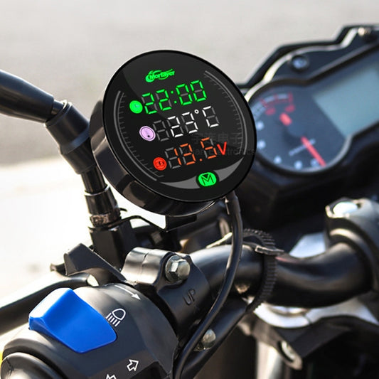 Instrument de modification pour moto avec vision nocturne LED 9-24 V, Morfayer YL-M05 Modèle 4 en 1 de température de l'eau, Morfayer YL-M05 Modèle 5 en 1 de température de l'eau, Morfayer YL-M05 Modèle 5 en 1 de température ambiante…