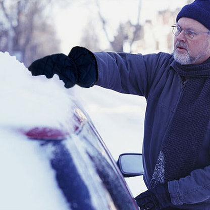 Thick Waterproof Snow Removal Shovel Car Warm Gloves, Black, Green, Blue