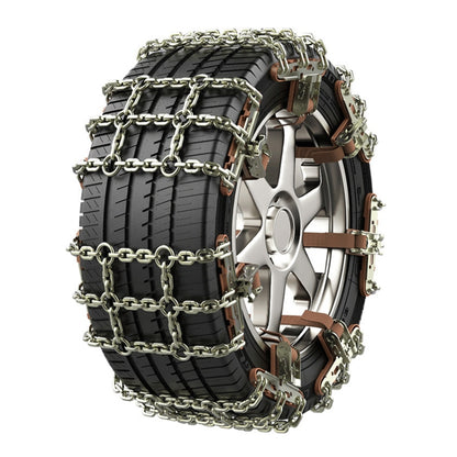 Chaîne Antidérapante d'Urgence Neige Hiver pour Pneu de Voiture Camion SUV, Style :, Type à crampons (Petit), Type à crampons (Grand)
