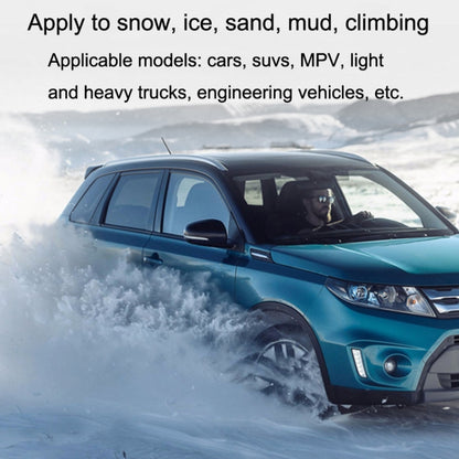 Chaîne Antidérapante d'Urgence Neige Hiver pour Pneu de Voiture Camion SUV, Style :, Type à crampons (Petit), Type à crampons (Grand)