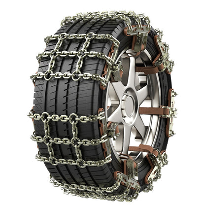 Chaîne Antidérapante d'Urgence Neige Hiver pour Pneu de Voiture Camion SUV, Style :, Type à crampons (Petit), Type à crampons (Grand)