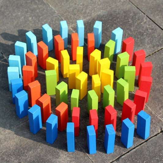 Jeu de table Menochi pour enfants, composé de 54 pièces de 54 pièces colorées à empiler