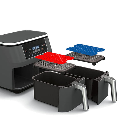 For NINJA DZ201 DZ401 Air Fryers 2pcs Silicone Pad Rectangular Liner