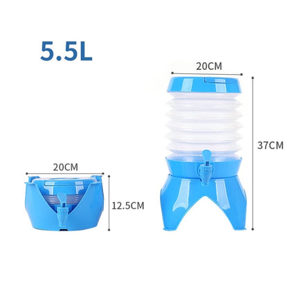 Outdoor Camping Portable Car Retractable Folding Bucket With Faucet, Capacity:, 3.5L, 5.5L, 7.5L, 9.5L