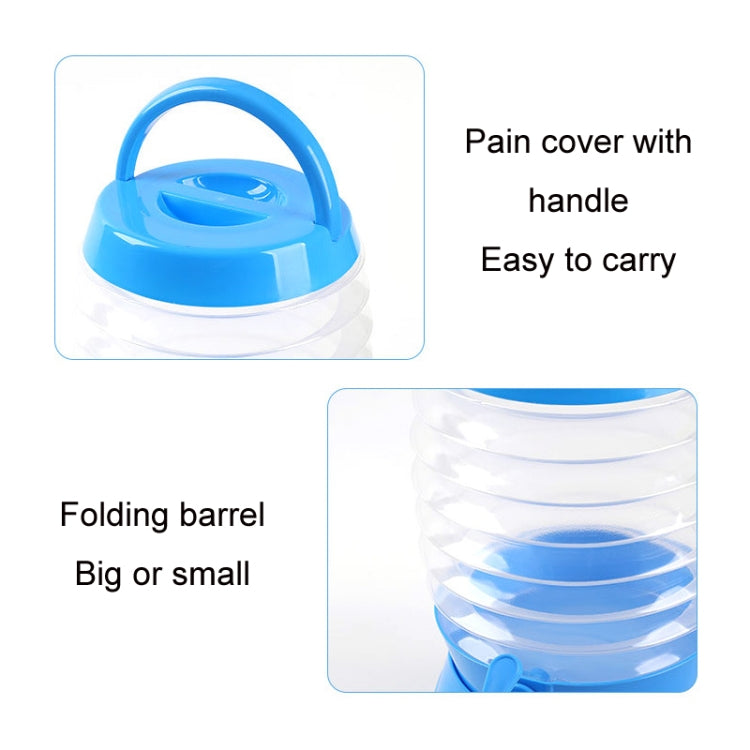 Outdoor Camping Portable Car Retractable Folding Bucket With Faucet, Capacity:, 3.5L, 5.5L, 7.5L, 9.5L