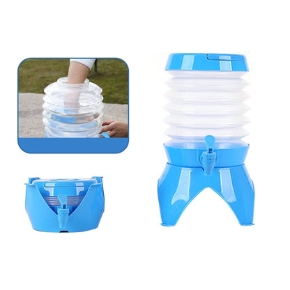 Outdoor Camping Portable Car Retractable Folding Bucket With Faucet, Capacity:, 3.5L, 5.5L, 7.5L, 9.5L
