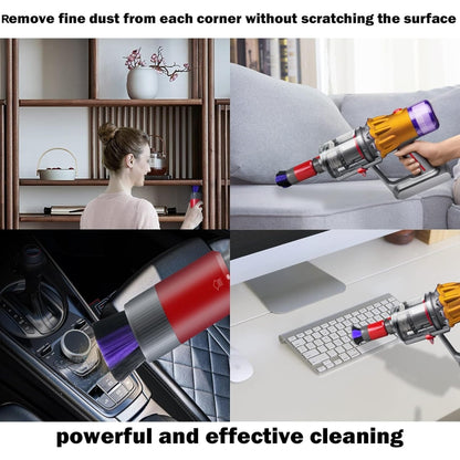 For Dyson Vacuum Cleaner V7 / V8 / V10 / V11 / V15 Non-marking Soft Bristle Dusting Brush, Non-marking Brush