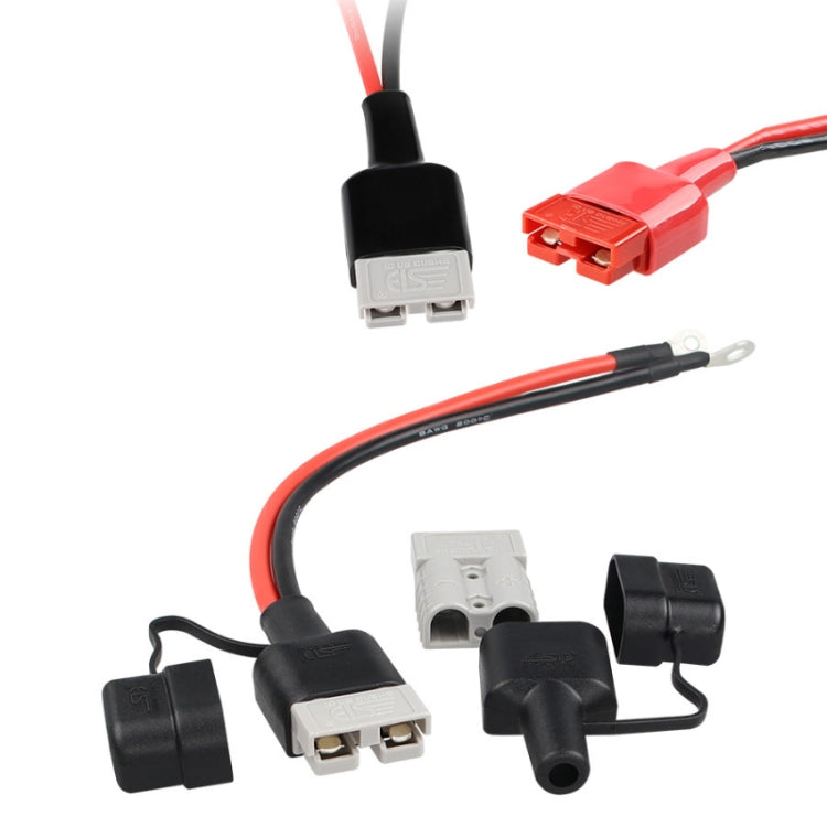 SG50A 600V UPS Power Connector Joint PVC Rubber Sleeve, Specification: First Generation Red, First Generation Red, First Generation Black, Second Generation Black, Second Generation Red