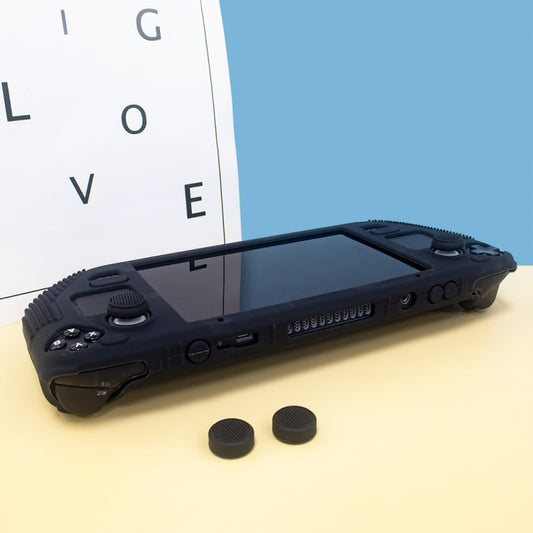 Étui de protection antidérapant en silicone pour consoles de poche Steam Deck V V4-1 avec fonction support (noir, rouge, vert, bleu)