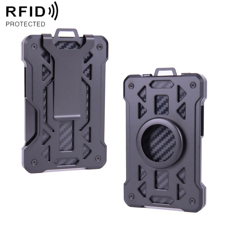 For AirTag Tracker Card Holder Metal Anti-Theft RFID Wallet, ak-4 A Blue, ak-4 A  Silver, ak-4 A  Gray, ak-4 B  Black, ak-4 B Silver, ak-4 B Blue, ak-4 B Gray, ak-4 A Black
