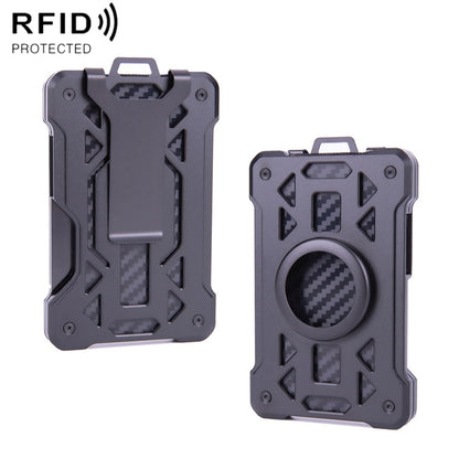 For AirTag Tracker Card Holder Metal Anti-Theft RFID Wallet, ak-4 A Blue, ak-4 A  Silver, ak-4 A  Gray, ak-4 B  Black, ak-4 B Silver, ak-4 B Blue, ak-4 B Gray, ak-4 A Black