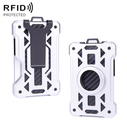 For AirTag Tracker Card Holder Metal Anti-Theft RFID Wallet, ak-4 A Blue, ak-4 A  Silver, ak-4 A  Gray, ak-4 B  Black, ak-4 B Silver, ak-4 B Blue, ak-4 B Gray, ak-4 A Black