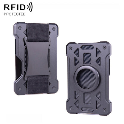 For AirTag 2nd Gen / AirTag 1st Gen Card Holder Metal Anti-Theft RFID Wallet, ak-4 B  Black, ak-4 B Silver, ak-4 B Blue, ak-4 B Gray, ak-4 A Black, ak-4 A Blue, ak-4 A  Silver, ak-4 A  Gray