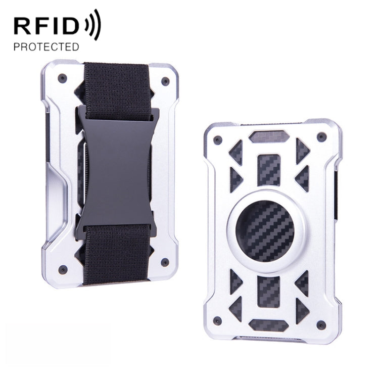 For AirTag Tracker Card Holder Metal Anti-Theft RFID Wallet, ak-4 A Blue, ak-4 A  Silver, ak-4 A  Gray, ak-4 B  Black, ak-4 B Silver, ak-4 B Blue, ak-4 B Gray, ak-4 A Black