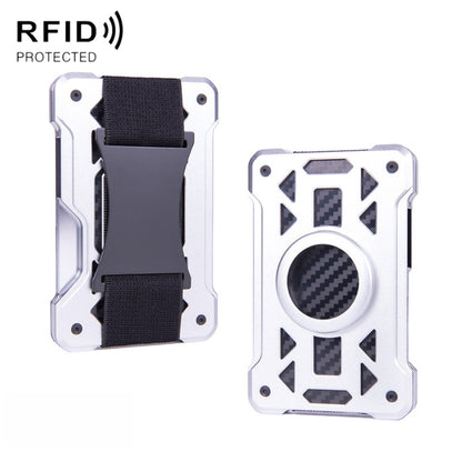 For AirTag Tracker Card Holder Metal Anti-Theft RFID Wallet, ak-4 A Blue, ak-4 A  Silver, ak-4 A  Gray, ak-4 B  Black, ak-4 B Silver, ak-4 B Blue, ak-4 B Gray, ak-4 A Black