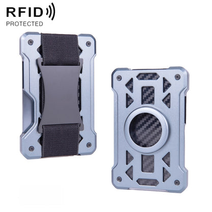 For AirTag 2nd Gen / AirTag 1st Gen Card Holder Metal Anti-Theft RFID Wallet, ak-4 B  Black, ak-4 B Silver, ak-4 B Blue, ak-4 B Gray, ak-4 A Black, ak-4 A Blue, ak-4 A  Silver, ak-4 A  Gray