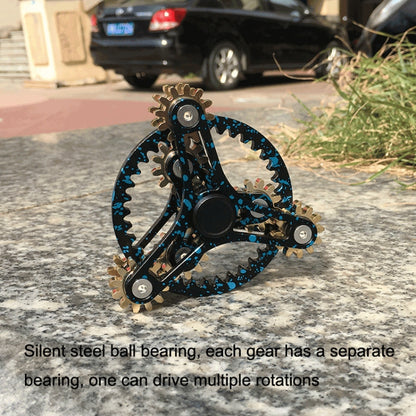 Jouet de décompression Fidget Spinner Linkage, Quatre vitesses (argent), Quatre vitesses (noir), Version améliorée à quatre vitesses (noir), Version améliorée à quatre vitesses (argent), Version améliorée à quatre vitesses Encre (bleu)