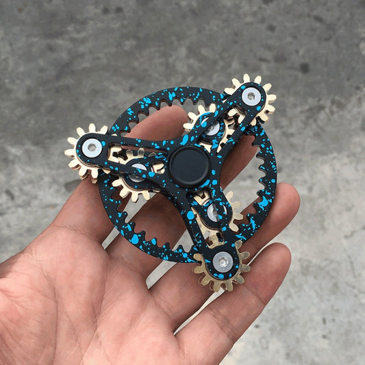 Fidget Spinner mit Zahnrad-Kupplung zur Dekompression, Vier Zahnräder(Silber), Vier Zahnräder(Schwarz), Vier Zahnräder Verbesserte Version(Schwarz), Vier Zahnräder Verbesserte Version(Silber), Vier Zahnräder Verbesserte Version Tinte(Blau)