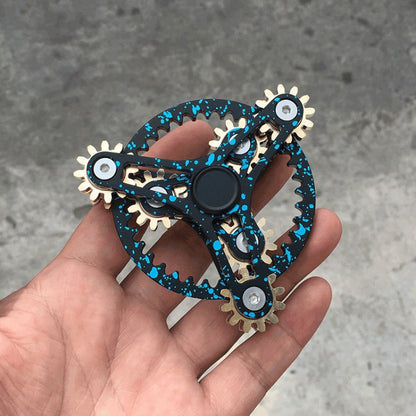 Jouet de décompression Fidget Spinner Linkage, Quatre vitesses (argent), Quatre vitesses (noir), Version améliorée à quatre vitesses (noir), Version améliorée à quatre vitesses (argent), Version améliorée à quatre vitesses Encre (bleu)