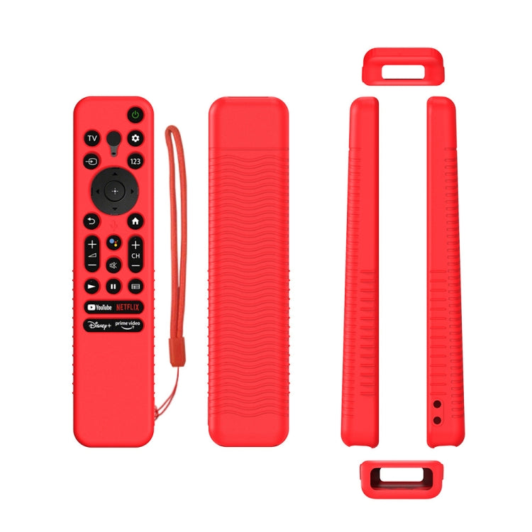 Y56 Voice Remote Silicone Anti-Fall Protective Case For Sony RMF-TX800U/C/P/T/900U, For Sony RMF-TX800U/C/P/T/900U(Black), For Sony RMF-TX800U/C/P/T/900U(Blue), For Sony RMF-TX800U/C/P/T/900U(Red), For Sony RMF-TX800U/C/P/T/900U(Luminous Blue)���������...